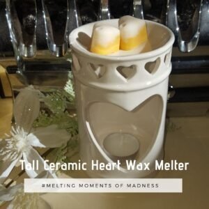 Tall Ceramic Heart Wax Melter